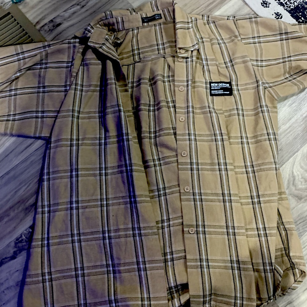 oversized cover button up shirt